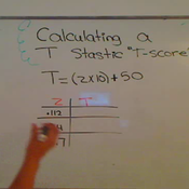 Calculating a T Score