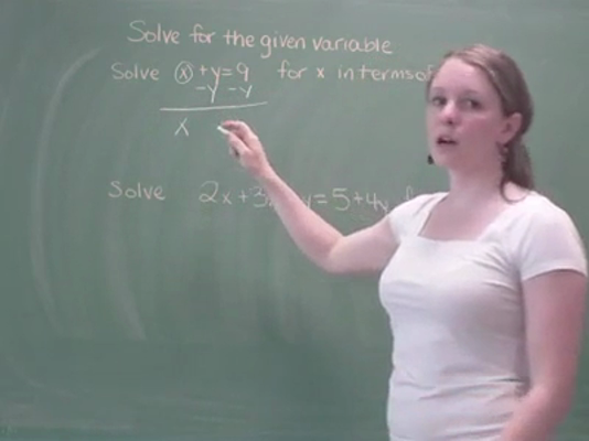 Multiple Variable Equations Tutorial | Sophia Learning