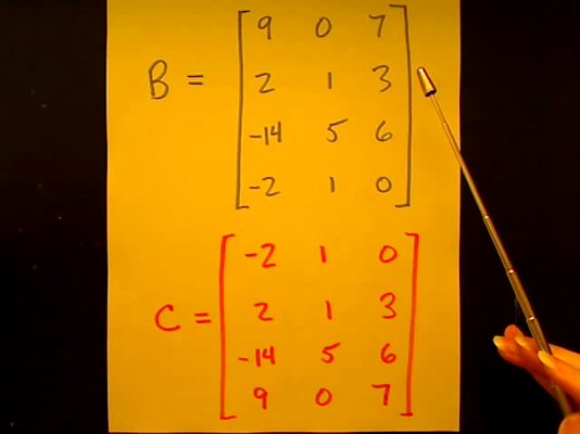 Interchanging Matrix Rows Tutorial | Sophia Learning