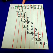 Dividing Three Digit Numbers by Two or Three Digit Numbers Repeating