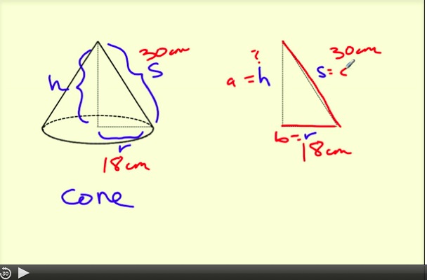 Height of a Cone Tutorial | Sophia Learning