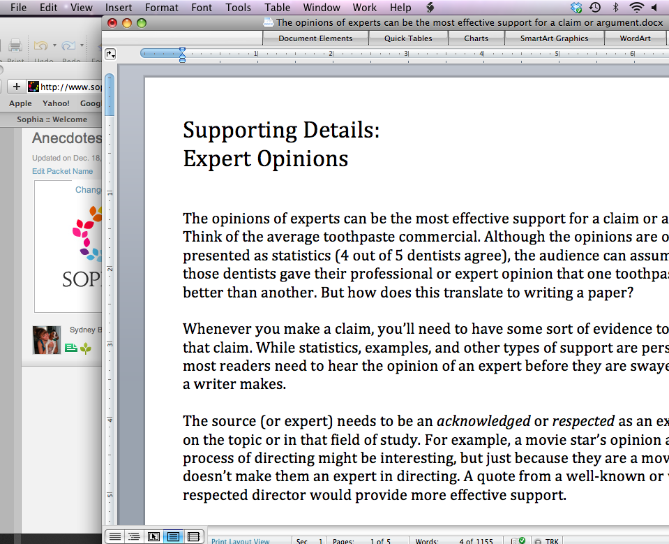 Supporting Details: Expert Testimony Tutorial | Sophia Learning
