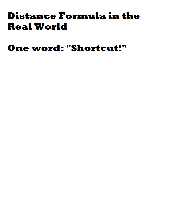 Distance Math Real World Example Distance Formula in the Real World Tutorial | Sophia Learning