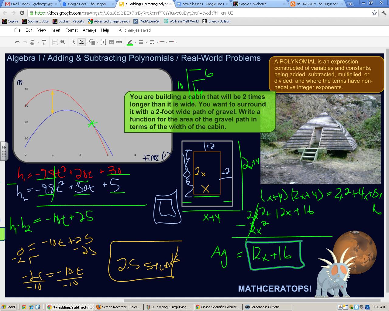 Adding and Subtracting Polynomials in the Real World Tutorial | Sophia ...