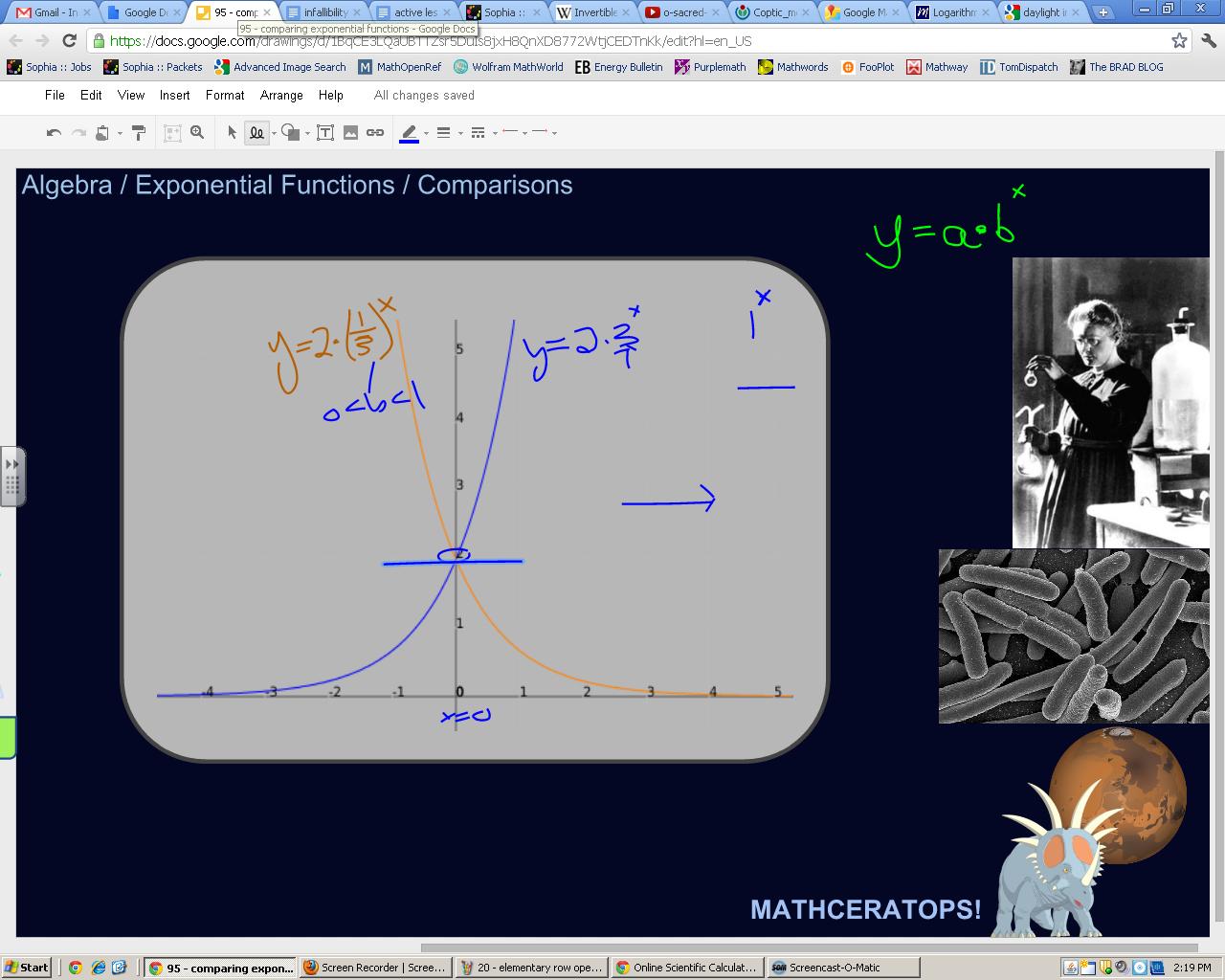 Comparing Exponential Function Graphs Tutorial | Sophia Learning