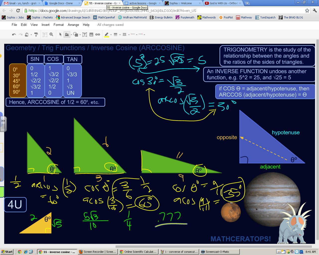 Inverse Cosine Tutorial | Sophia Learning