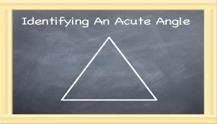 Identifying an Acute Angle Tutorial | Sophia Learning