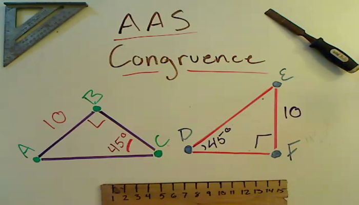 AAS Triangle Congruence Tutorial | Sophia Learning