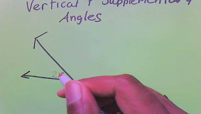 Solving for Vertical and Supplementary Angles Tutorial | Sophia Learning