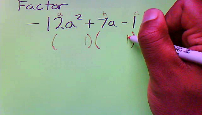 Factoring Negative A and C Tutorial | Sophia Learning