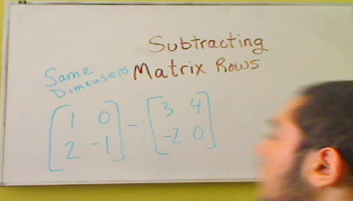 Subtracting Matrix Rows Tutorial | Sophia Learning