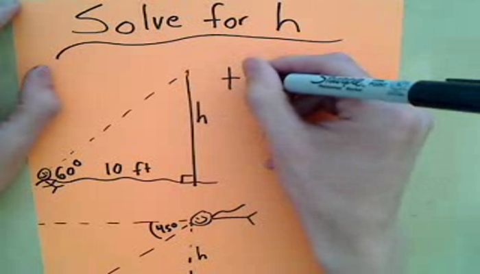 Solving for a Height Tutorial | Sophia Learning