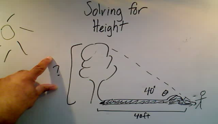 Solving for a Height Tutorial | Sophia Learning