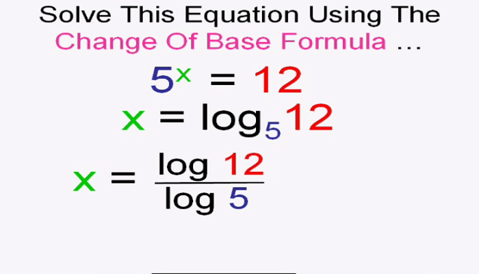 Applying the Change of Base Formula Tutorial | Sophia Learning