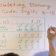 Calculating Binary Code 8-15 Tutorial | Sophia Learning