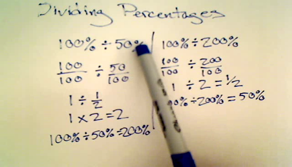 Dividing Percentages Tutorial Sophia Learning