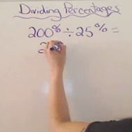 dividing percentages tutorial sophia learning dividing percentages