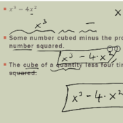 Writing Verbal Expressions from Mathematical Expressions Tutorial